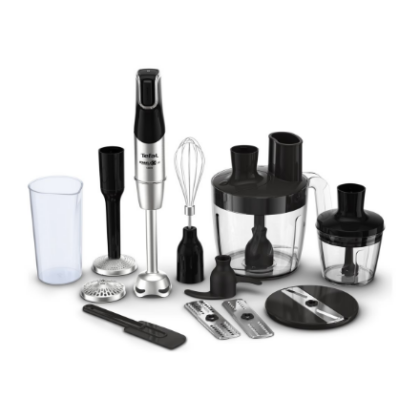 TEFAL | Blender | Infinity Force Pro 5in1 HB95LD38 | Hand Blender | 1200 W | Number of speeds Variable | Black/Stainless steel HB95LD38 3016661158346