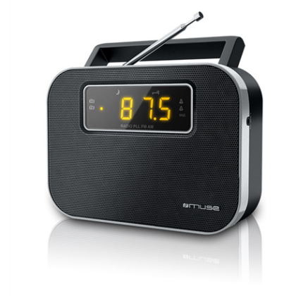 Muse | M-081R | Alarm function | 2-band PLL portable radio | Black M-081R 3700460203313