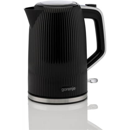 Gorenje K17DPB | Kettle | Electric | 1.7 L | 2200 W | Plastic/Stainless steel | 360° rotational base | Black K17DPB 3838782826955