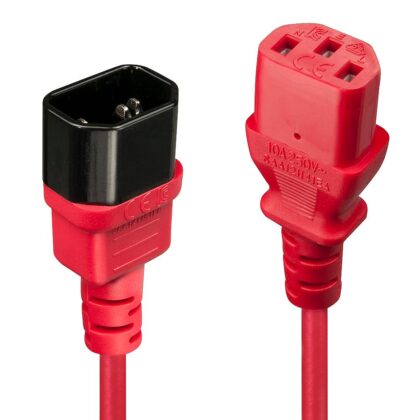 CABLE POWER IEC EXTENSION 2M/RED 30478 LINDY  30478 4002888304788
