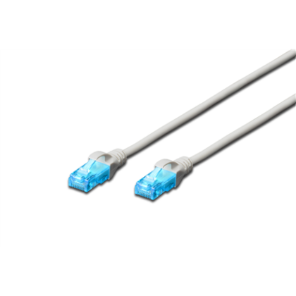 Digitus | Patch cord | UTP | Grey | RJ45 | RJ45 DK-1512-010 4016032198710