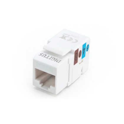Class E CAT 6 Keystone Jack | DN-93601 | Unshielded RJ45 to LSA | Cable installation via LSA strips