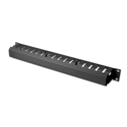 Digitus | 1U cable management cage detachable rear plate | DN-97617 | For installation on the 483 mm (19“) profile rails | Black DN-97617 4016032279211