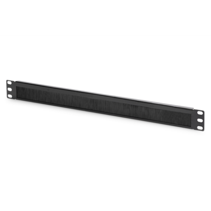 Digitus | 1U cable brush management panel open brush | DN-97661 | The Cable Brush Management Panel is getting fixed on the 483 mm (19”) profile rails | Black DN-97661 4016032430605