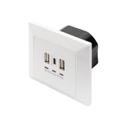 Digitus | Socket with USB A & USB-C Ports