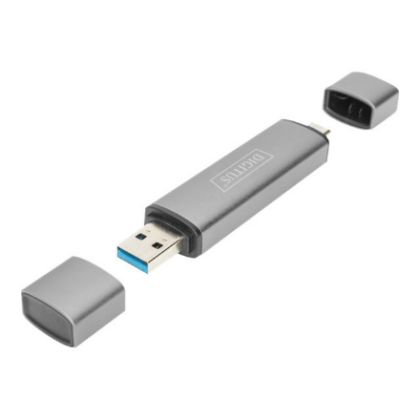 Digitus | Card reader - USB 3.0/USB-C | DA-70886 DA-70886 4016032464464