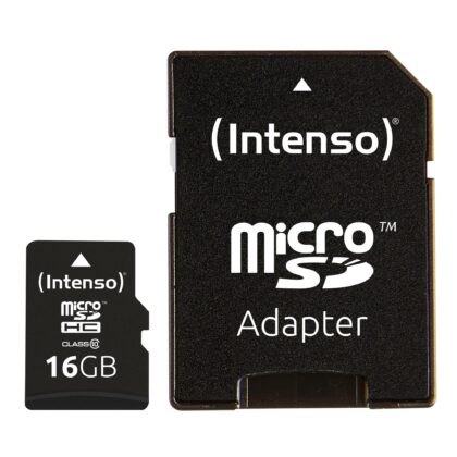 MEMORY MICRO SDHC 16GB C10/W/ADAPTER 3413470 INTENSO  3413470 4034303016136