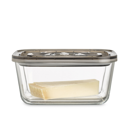 Caso | Glass Vacuum Container with Plastic Lid | VacuBoxx Eco L | Transparent 01176 4038437011760
