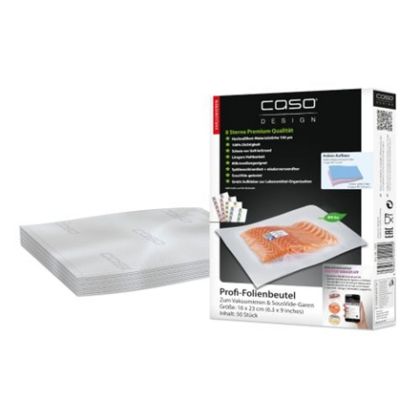 Caso | Foil bags | 01201 | 50 units | Dimensions (W x L) 16 x 23 cm | Ribbed 01201 4038437012019