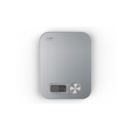Caso | Design kitchen scale | Maximum weight (capacity) 5 kg | Graduation 1 g | Display type Digital | Stainless Steel 03265 4038437032659