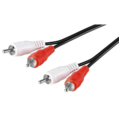 Goobay | Stereo RCA cable 2x RCA | 50030 | 2 RCA male (audio left/right) | 2 RCA male (audio left/right) 50030 4040849500305