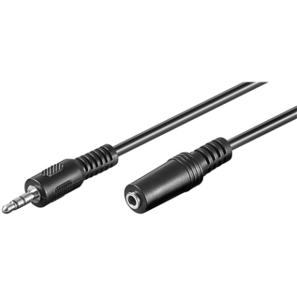 Goobay | Headphone and audio AUX extension cable; 3-pin 3.5 mm | 50090 | 5 m 50090 4040849500909