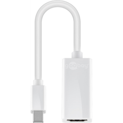 Goobay | Mini DisplayPort/HDMI adapter cable 1.1 | 51729 | White | Mini DisplayPort male | HDMI female (Type A) 51729 4040849517297