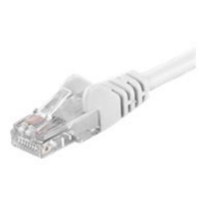 Goobay Patch Cable | 68633 CAT 6 U/UTP | PVC | Cable length: 1 m | White 68633 4040849686337
