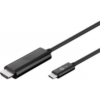 Goobay | USB-C HDMI adapter cable (4k 60 Hz) | USB-C male | HDMI male (type A) | USB-C to HDMI | 1.8 m 77528 4040849775284