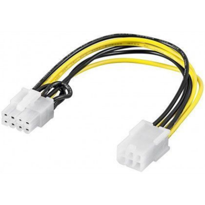 Goobay | Power cable/adapter for PC graphics card; PCI-E/PCI Express; 6-pin to 8-pin 93635 4040849936357