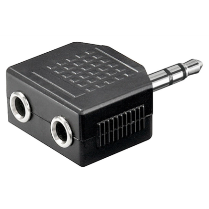 Goobay | Headphone AUX adapter; 3.5 mm jack 1-to-2 11104 4051366111042