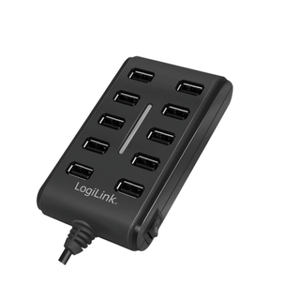 Logilink | USB Hub 10-Port USB2.0 with power adapter 3.5A | UA0125 UA0125 4052792006896