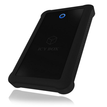 Raidsonic | ICY BOX | IB-233U3-B External enclosure for 2.5" SATA HDD/SSD with USB 3.0 interface and silicone protection sleeve | SATA I