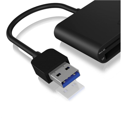 Raidsonic | ICY BOX | IB-CR301-U3 USB 3.0 External card reader | USB 3.0 Type-A | 3 x card reader slot: CF