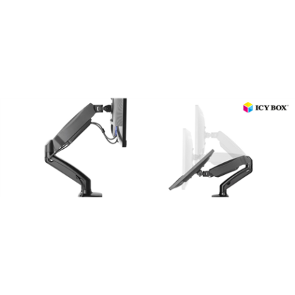 ICY BOX IB-MS303-T Monitor stand with desk mounted base for a screen size up to 27" | Raidsonic IB-MS303-T 4250078168515