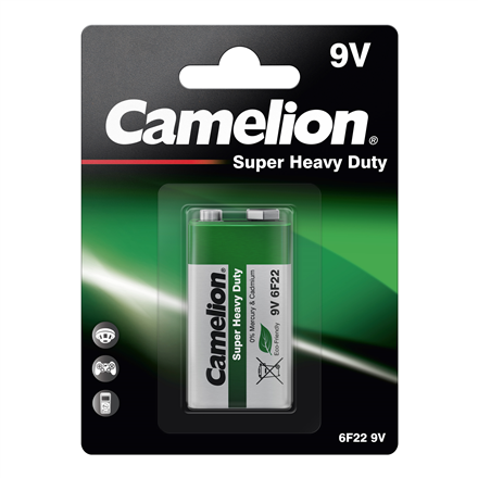 Camelion | 6F22-BP1G | 9V/6F22 | Super Heavy Duty | 1 pc(s) 10000122 4260033156341