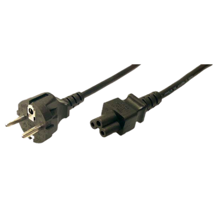 Logilink | Black CEE7/7 Schuko | C5 coupler CP093 4260113563731