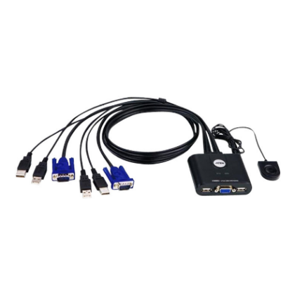 Aten 2-Port USB VGA Cable KVM Switch with Remote Port Selector | Aten | KVM  Cable KVM Switches  CS22U Search Product or keyword   2-Port USB VGA Cable KVM Switch with Remote Port Selector CS22U-AT 4710423775978