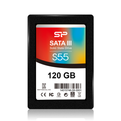 Silicon Power | Slim S55 | 120 GB | Solid-state drive interface SATA | Read speed 550 MB/s | Write speed 420 MB/s SP120GBSS3S55S25 4712702629149