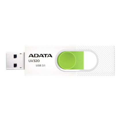 ADATA | UV320 | 64 GB | USB Type-A | White/Green AUV320-64G-RWHGN 4713218462831
