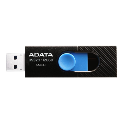 ADATA | UV320 | 128 GB | USB Type-A | Black/Blue AUV320-128G-RBKBL 4713218462848