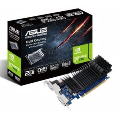 Asus | GF GT730-SL-2GD5-BRK | NVIDIA | 2 GB | GeForce GT 730 | GDDR5 | Cooling type Passive | DVI-D ports quantity 1 | HDMI ports quantity 1 | PCI Express 2.0 | Memory clock speed 5010 MHz | Processor frequency 902 MHz 90YV06N2-M0NA00 4716659990390