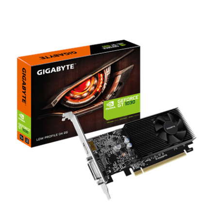 Gigabyte | GV-N1030D4-2GL 1.0 | NVIDIA | 2 GB | GeForce GT 1030 | DDR4 | DVI-D ports quantity 1 | HDMI ports quantity 1 | PCI Express 3.0 | Memory clock speed 2100 MHz | Processor frequency 1417 MHz GV-N1030D4-2GL 1.0 4719331303280
