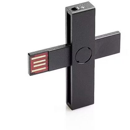 PLUSS ID smart card reader black +ID BLACK 4748001003724