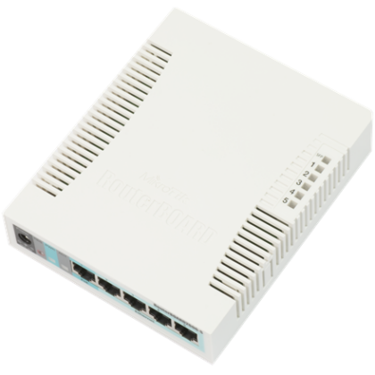 MikroTik | Switch | RB260GS | Web managed | Desktop | SFP ports quantity SFP ports quantity 1 | Power over Ethernet (PoE) ports quantity 1 | 12 month(s) CSS106-5G-1S 4752224002310