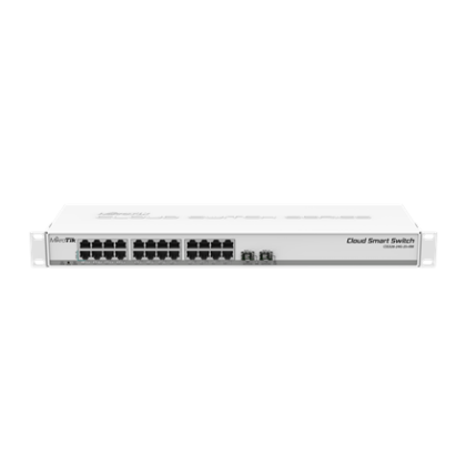 MikroTik | Cloud Smart Switch | CSS326-24G-2S+RM | Managed L2 | Rackmountable | Gigabit Ethernet (copper) ports quantity 24 | SFP+ ports quantity 2 | 12 month(s) CSS326-24G-2S+RM 4752224002334