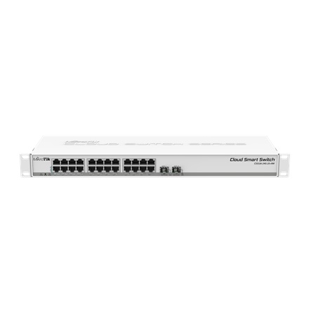 MikroTik | Cloud Smart Switch | CSS326-24G-2S+RM | Managed L2 | Rackmountable | Gigabit Ethernet (copper) ports quantity 24 | SFP+ ports quantity 2 | 12 month(s) CSS326-24G-2S+RM 4752224002334