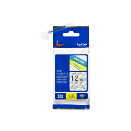 Brother | TZe-131 Laminated Tape | Black on Clear | TZe | 8 m | 1.2 cm TZE131 4977766684811