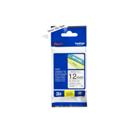 Brother | TZ-231 Laminated Tape | Black on White | TZe | 8 m | 1.2 cm tze231 4977766685177