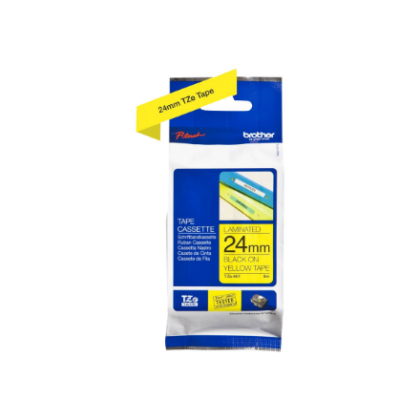 Brother | TZe-651 Laminated Tape | Black On Yellow | TZe | 8 m | 2.4 cm tze651 4977766686747