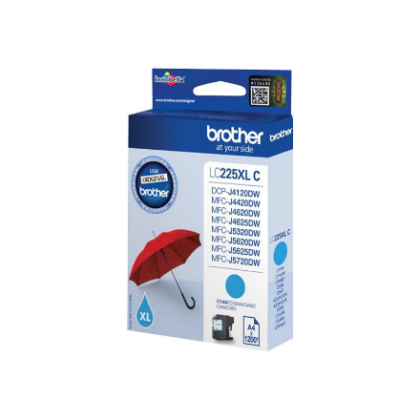 Brother LC-225XLC | Ink Cartridge | Cyan LC225XLC 4977766735957