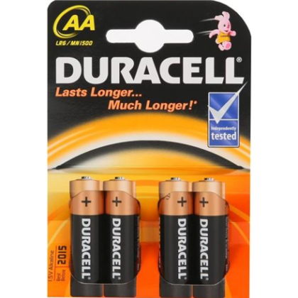 Duracell | AA/LR6 | Alkaline Basic MN1500 | 4 pc(s) 297 5000394076952