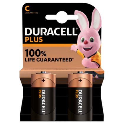 Duracell | Plus MN1400 | C | Alkaline | 2 pc(s) 815 5000394141827
