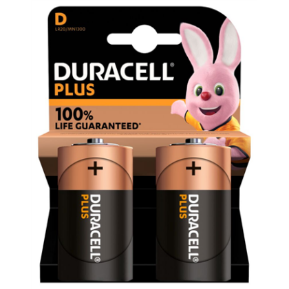 Duracell | Plus MN1300 | D | Alkaline | 2 pc(s) 819 5000394141988