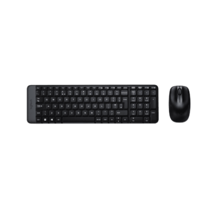 Logitech | Combo Wireless Keyboard and Mouse | MK220 | Keyboard and Mouse | Wireless | Mouse included | US | N/A | Black 920-003161 5099206029859