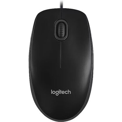 LOGI B100 optical Mouse Black USB OEM 910-003357 5099206041271