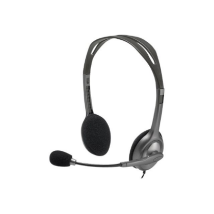 Logitech | Stereo headset | H111 | Built-in microphone | 3.5 mm | Grey 981-000593 5099206057340