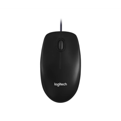 Logitech | Mouse | M100 | Optical mouse | Optical | Wired | Black 910-006652 5099206104242
