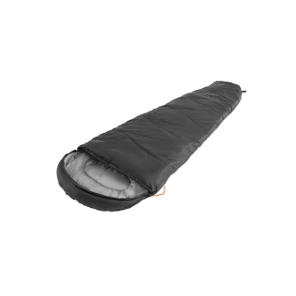 Easy Camp Starling Mummy Black 8°C | Sleeping Bag | 210 x 75 x 50 cm | Temperature -5 to 12 °C | Two-way open-end