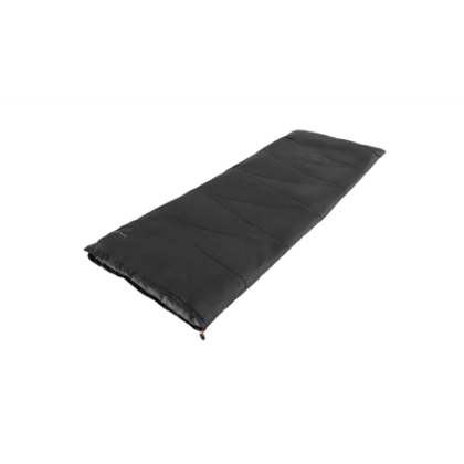 Easy Camp Starling Square Black 10°C | Sleeping Bag | 190 x 75 cm | Temperature 5 to 15 °C | One-way